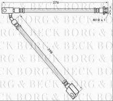 Borg & Beck BBH7918 - Tubo flexible de frenos