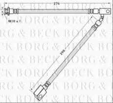 Borg & Beck BBH7919 - Tubo flexible de frenos