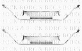 Borg & Beck BBK1013 - Kit de accesorios, pastillas de frenos