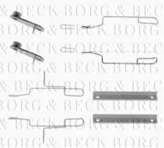 Borg & Beck BBK1022 - Kit de accesorios, pastillas de frenos