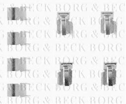 Borg & Beck BBK1028 - Kit de accesorios, pastillas de frenos