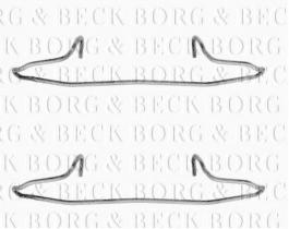 Borg & Beck BBK1040 - Kit de accesorios, pastillas de frenos