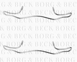 Borg & Beck BBK1041 - Kit de accesorios, pastillas de frenos