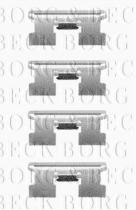 Borg & Beck BBK1051 - Kit de accesorios, pastillas de frenos