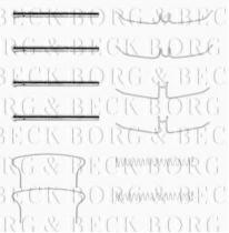 Borg & Beck BBK1052 - Kit de accesorios, pastillas de frenos