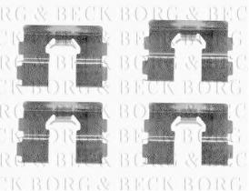 Borg & Beck BBK1061 - Kit de accesorios, pastillas de frenos