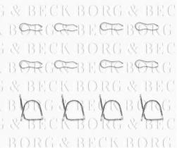 Borg & Beck BBK1072 - Kit de accesorios, pastillas de frenos