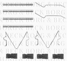 Borg & Beck BBK1076 - Kit de accesorios, pastillas de frenos