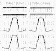 Borg & Beck BBK1087 - Kit de accesorios, pastillas de frenos