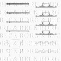 Borg & Beck BBK1104 - Kit de accesorios, pastillas de frenos