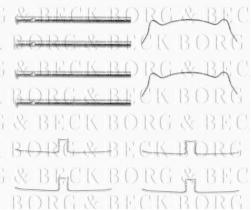 Borg & Beck BBK1112 - Kit de accesorios, pastillas de frenos