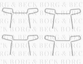 Borg & Beck BBK1113 - Kit de accesorios, pastillas de frenos