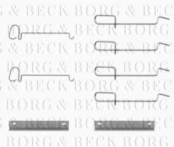 Borg & Beck BBK1131 - Kit de accesorios, pastillas de frenos