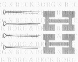 Borg & Beck BBK1134 - Kit de accesorios, pastillas de frenos
