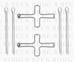 Borg & Beck BBK1140 - Kit de accesorios, pastillas de frenos