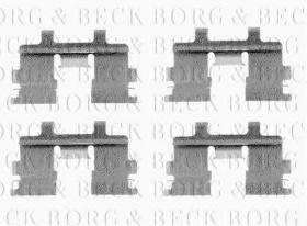 Borg & Beck BBK1142 - Kit de accesorios, pastillas de frenos
