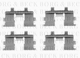 Borg & Beck BBK1142 - Kit de accesorios, pastillas de frenos