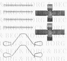 Borg & Beck BBK1150 - Kit de accesorios, pastillas de frenos