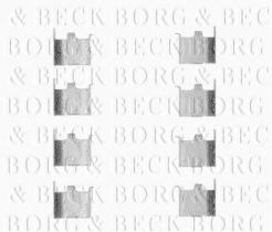 Borg & Beck BBK1157 - Kit de accesorios, pastillas de frenos