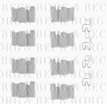 Borg & Beck BBK1165 - Kit de accesorios, pastillas de frenos