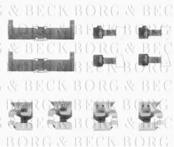 Borg & Beck BBK1169 - Kit de accesorios, pastillas de frenos