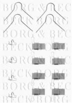 Borg & Beck BBK1171 - Kit de accesorios, pastillas de frenos