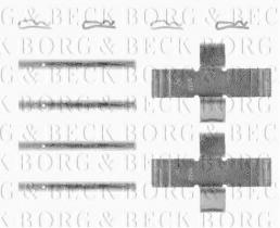 Borg & Beck BBK1181 - Kit de accesorios, pastillas de frenos