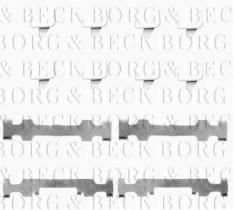 Borg & Beck BBK1182 - Kit de accesorios, pastillas de frenos