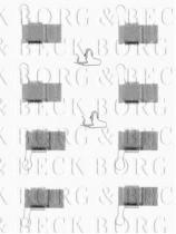 Borg & Beck BBK1190 - Kit de accesorios, pastillas de frenos