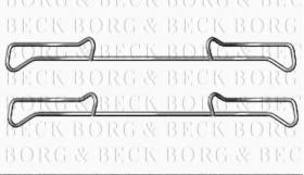 Borg & Beck BBK1219 - Kit de accesorios, pastillas de frenos
