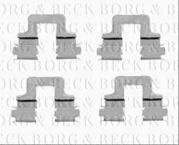 Borg & Beck BBK1230 - Kit de accesorios, pastillas de frenos