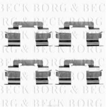 Borg & Beck BBK1275 - Kit de accesorios, pastillas de frenos
