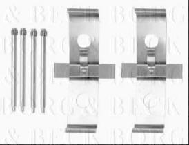 Borg & Beck BBK1279 - Kit de accesorios, pastillas de frenos