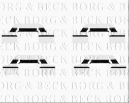 Borg & Beck BBK1336 - Kit de accesorios, pastillas de frenos