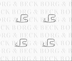 Borg & Beck BBK1391 - Kit de accesorios, pastillas de frenos