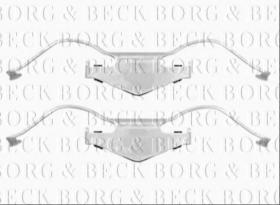 Borg & Beck BBK1402 - Kit de accesorios, pastillas de frenos