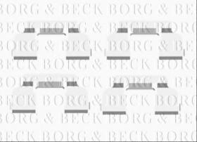 Borg & Beck BBK1478 - Kit de accesorios, pastillas de frenos