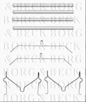 Borg & Beck BBK1491 - Kit de accesorios, pastillas de frenos