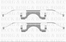 Borg & Beck BBK1492 - Kit de accesorios, pastillas de frenos