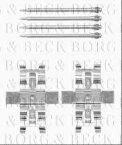 Borg & Beck BBK1500 - Kit de accesorios, pastillas de frenos