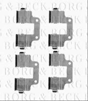 Borg & Beck BBK1543 - Kit de accesorios, pastillas de frenos