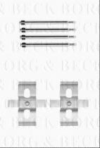 Borg & Beck BBK1565 - Kit de accesorios, pastillas de frenos