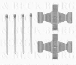 Borg & Beck BBK1570 - Kit de accesorios, pastillas de frenos