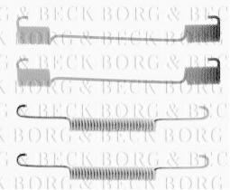 Borg & Beck BBK6093 - Kit de accesorios, pastillas de frenos