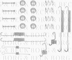 Borg & Beck BBK6095 - Kit de accesorios, pastillas de frenos