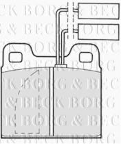 Borg & Beck BBP1012 - Juego de pastillas de freno