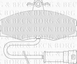 Borg & Beck BBP1060 - Juego de pastillas de freno