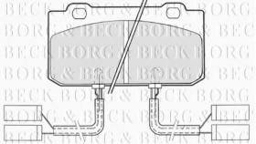 Borg & Beck BBP1154 - Juego de pastillas de freno