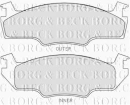Borg & Beck BBP1226 - Juego de pastillas de freno