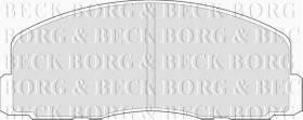 Borg & Beck BBP1262 - Juego de pastillas de freno